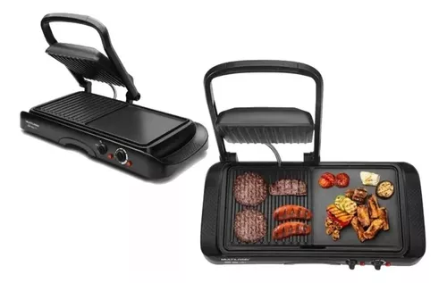 PLANCHA ASADERA PARRILLA 2 EN 1 PORTÁTIL RAF 2695 1600W - 2