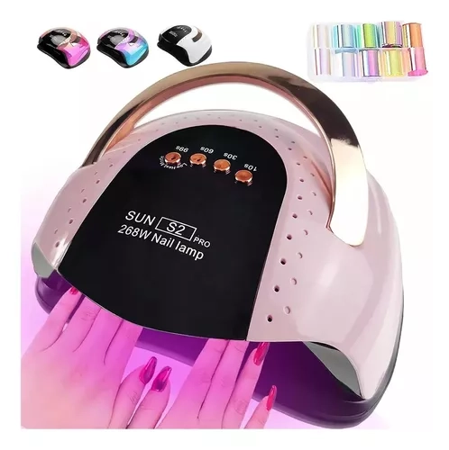 ANGELES DEL HOGAR LAMPARA LED PARA UÑAS PERMANENTES MANICURE UV 268W