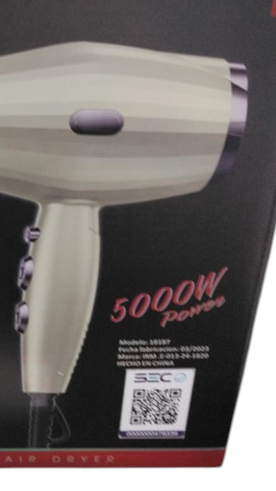 SECADOR DE PELO HAIR DRYER - 2