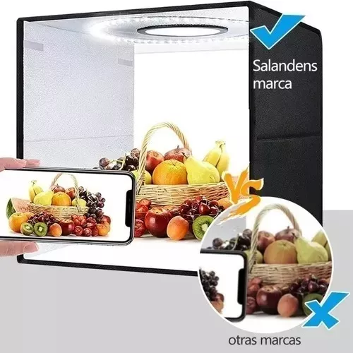 MINI ESTUDIO CAJA LUZ FOTOGRAFÍA USB LED 30X30 ESTUDIO - 2