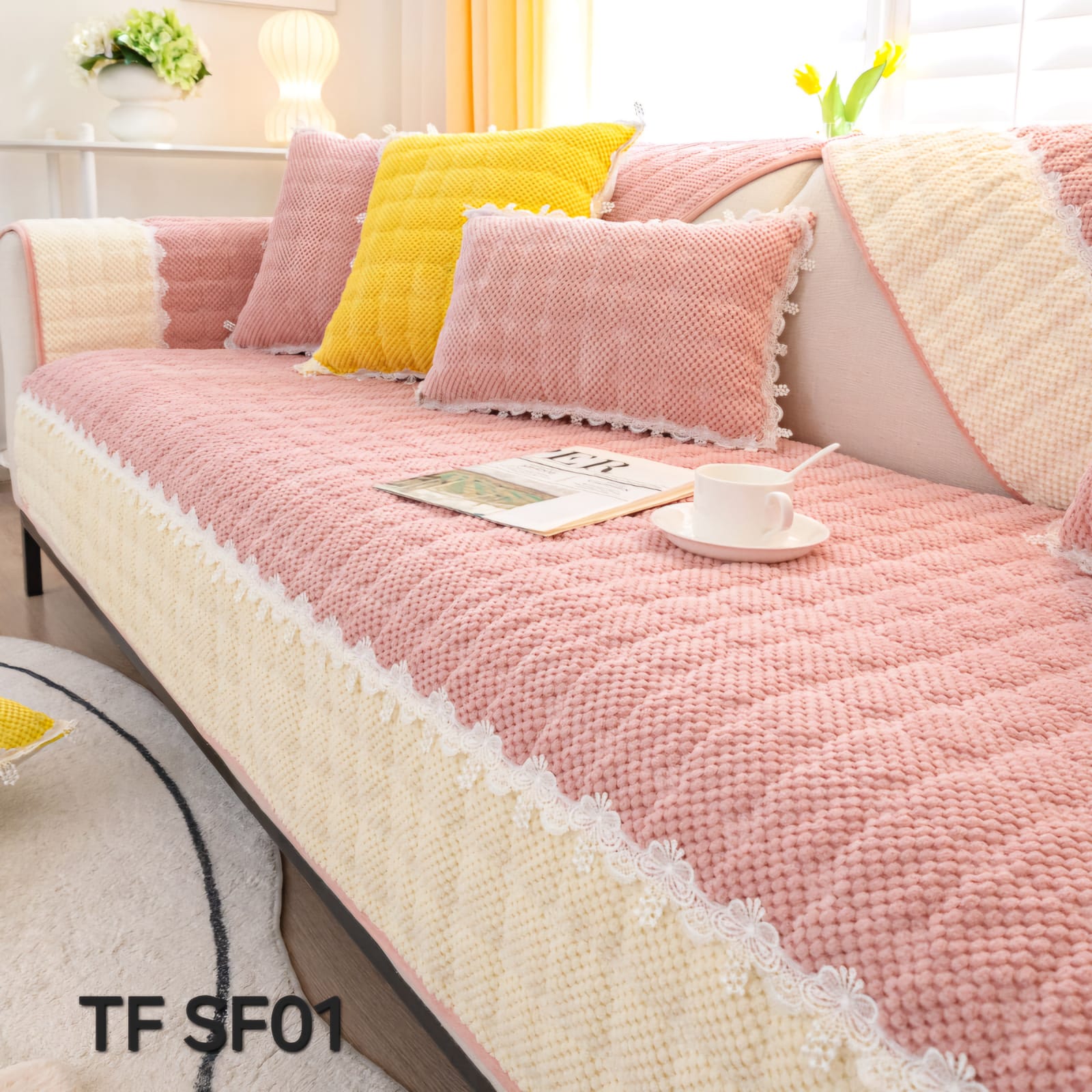 MANTA PARA SOFA TEJIDO BORDADO 3 CUERPO 180X70 - 1