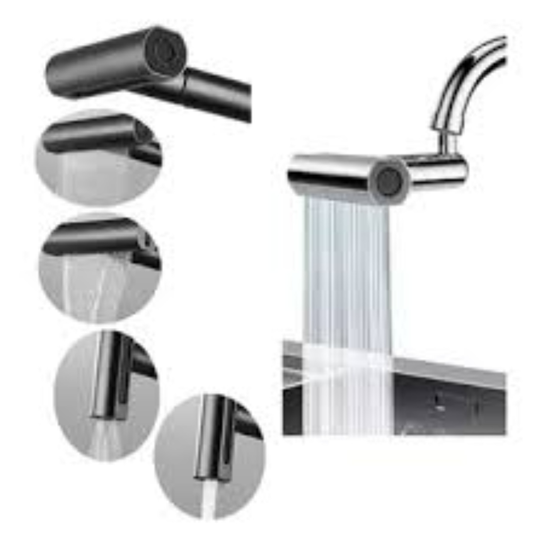 GRIFO MULTIUSO 13CM CROMADO COCINA - 1