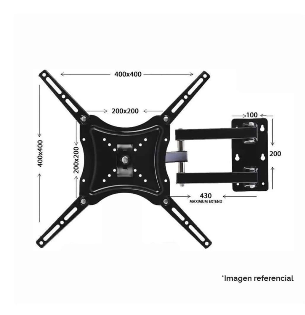 SOPORTE PARA TV CON BRAZO 14-55 PULGADAS HASTA 50 KILOS - 1