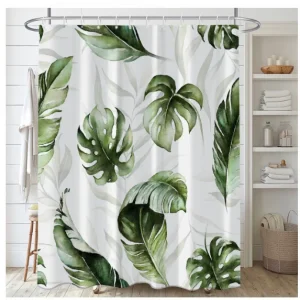 CORTINA DE BANO IMPERMEABLE CON DISENOS MEDIDAS 180×180 CM - 1