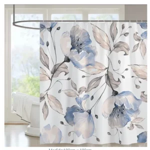 CORTINA DE BANO IMPERMEABLE CON DISENOS MEDIDAS 180×180 CM - 1