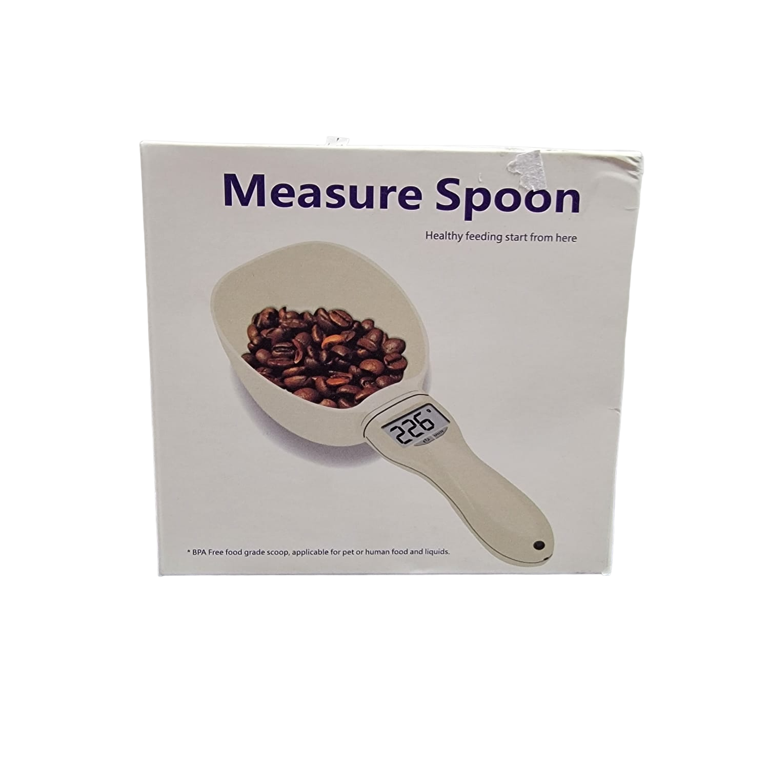 CUCHARA TAZA GRANDE BALANZA MEDIDORA DE ALIMENTOS MULTIUSOS BEIGE - 1