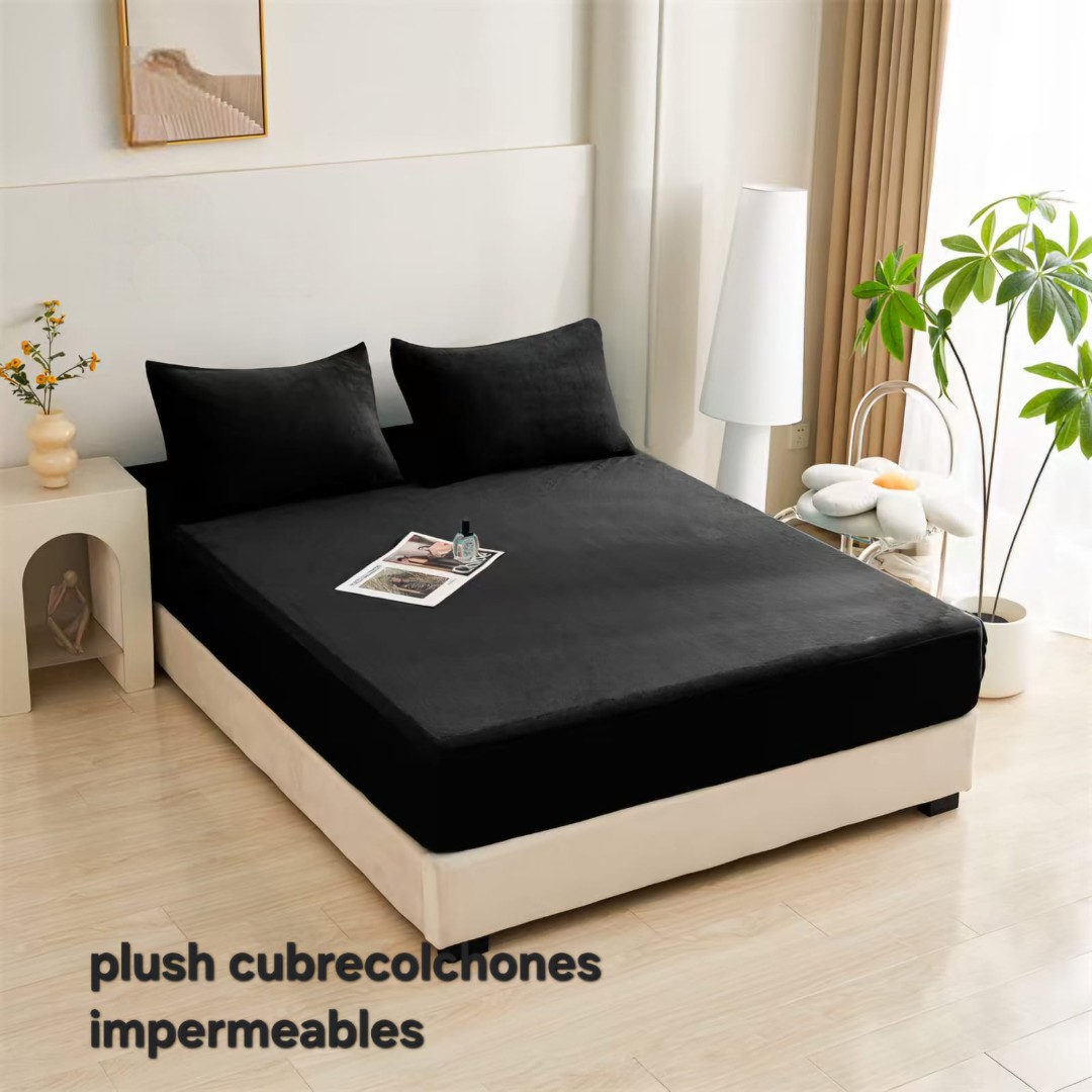 CUBRECOLCHON PLUSH IMPERMEABLE 2 PLAZAS - 1