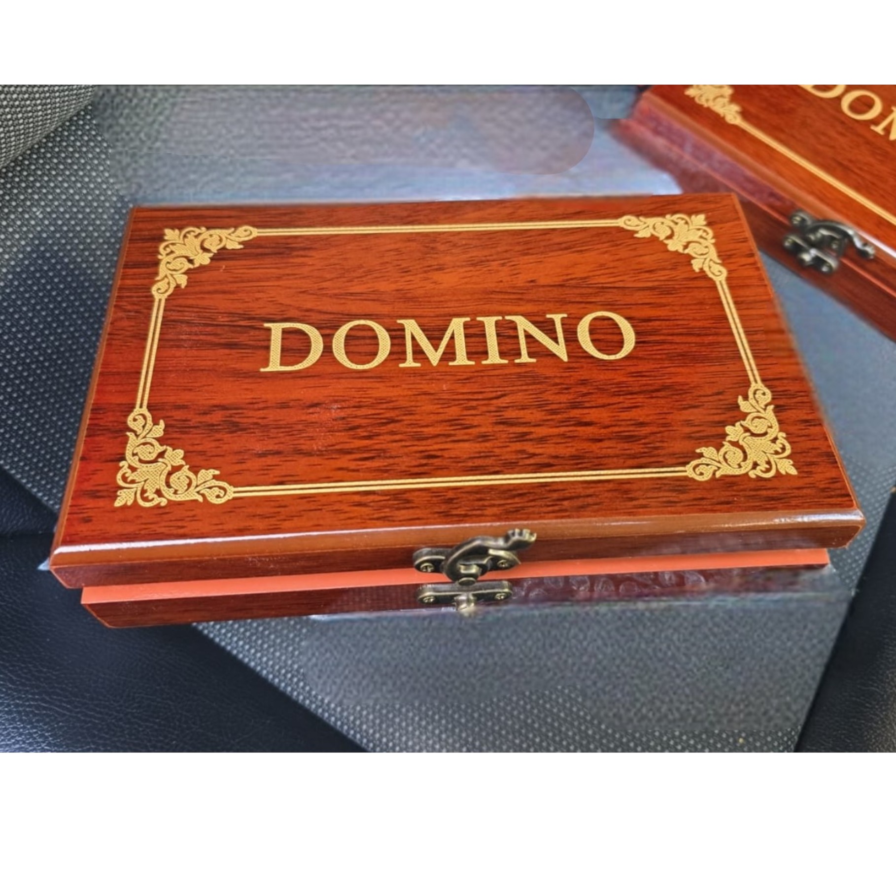 JUEGO DE DOMINÓ GRANDE CON CAJA DE MADERA-FORDEAL - 1