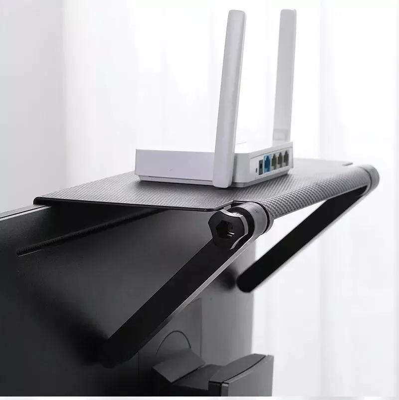 BASE ESTANTE PARA TV SMART TV SOPORTE TELEVISOR ORGANIZADOR EN COLOR NEGRO - 2