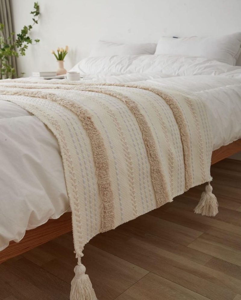 PIECERA NORDICA BOHO + 2 FUNDAS DE COJIN 2PLAZA/KING - 1