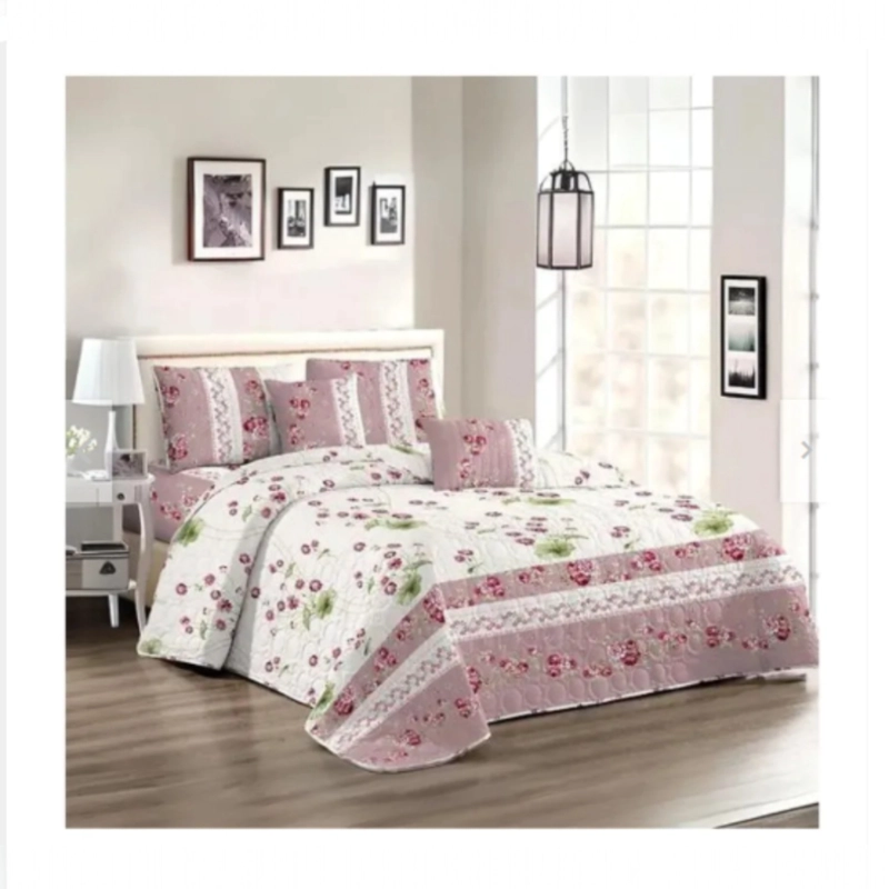 CUBRECAMA QUILT DE VERANO CON DISEÑO TF 2 PLAZAS - 1