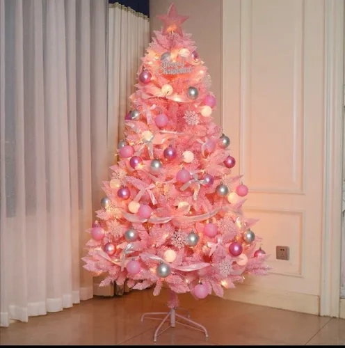 ARBOL NAVIDAD ROSADO DECORACION NAVIDEÑA 1,80CM SDS64 - 2
