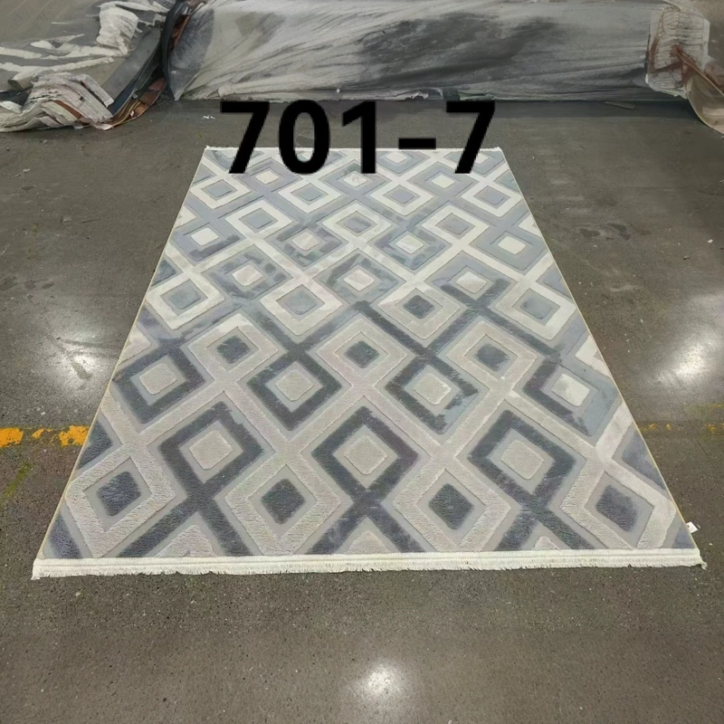 ALFOMBRA JACQUARD BICOLOR 150X200CM ANTIDESLIZANTE - 1