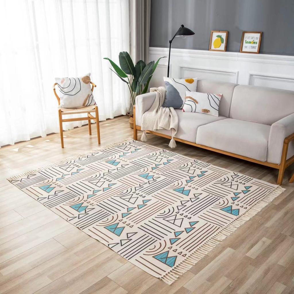 ALFOMBRA DE LINO Y ALGODON 180X200CM - 1