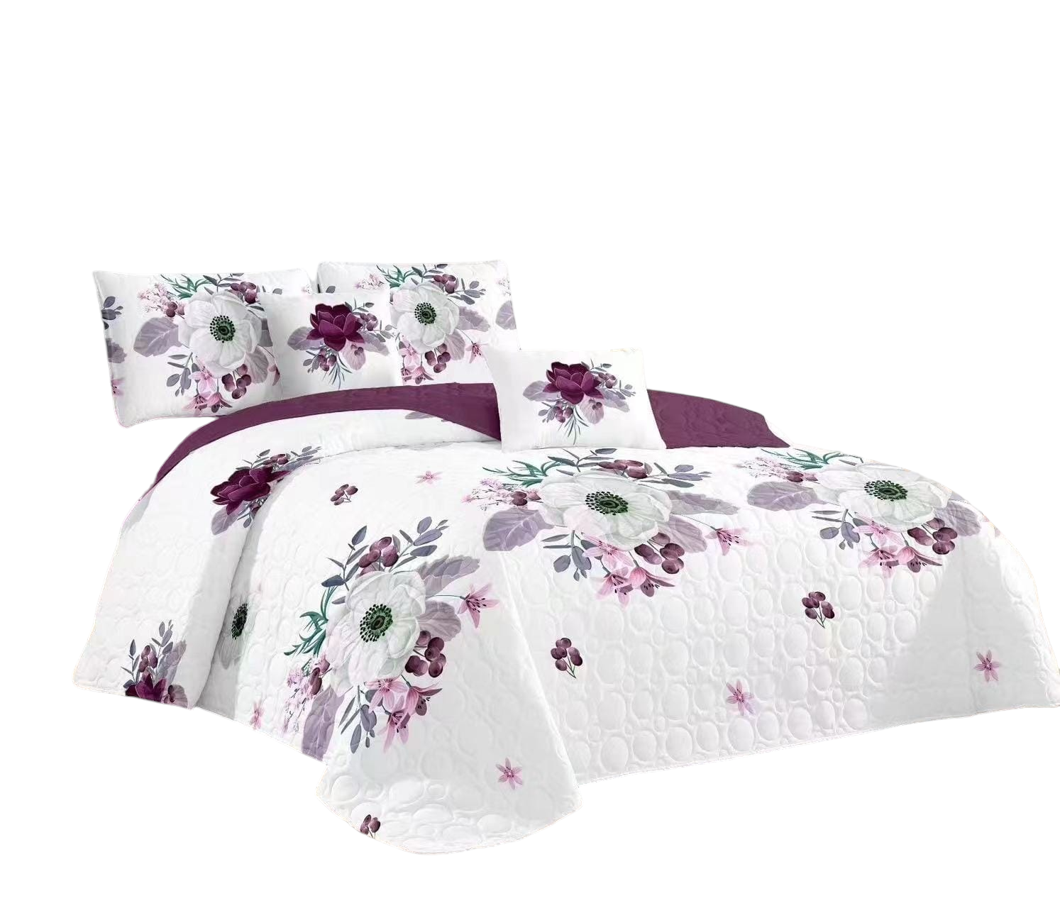 CUBRECAMA ANGELES DEL HOGAR KING ESTAMPADO VERANO DISEÑOS - 2
