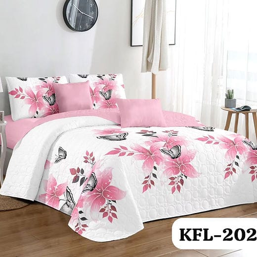 CUBRECAMA ANGELES DEL HOGAR 2 PLAZAS ALGODÓN QUILT VERANO COBERTOR - 1
