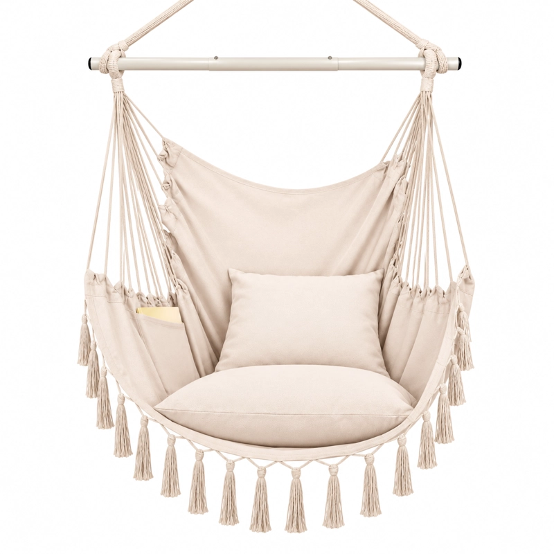 SILLA ANGELES DEL HOGAR HAMACA COLGANTE COLUMPIO JARDIN - 1