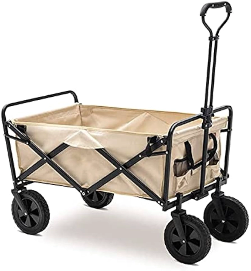 CARRO DE MANO GENÉRICA CARROS CAMPING AIRE LIBRE COLOR BEIGE - 1