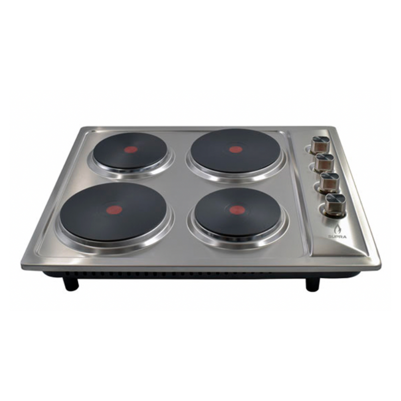 PARRILLA ELÉCTRICA 4 QUEMADORES ACERO INOXIDABLE 110V