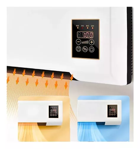 Calentador Calefactor Ventilador Eléctrico De Pared Blanco - 4