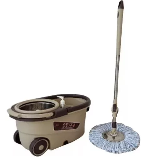 MOPA ANGELES DEL HOGAR TRAPEADOR GIRATORIA 360 CETRIFUGADORA ACERO REMOVIBLE - 2