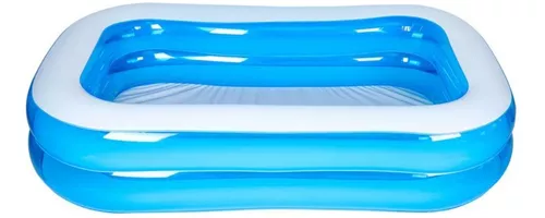 PISCINA INFLABLE ANGELES DEL HOGAR VERANO AGUA FAMILIA 200X140X40 CM NIÑOS - 1