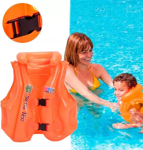 CHALECO ANGELES DEL HOGAR INFLABLE SEGURIDAD NIÑOS PISCINA - 1