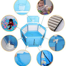 CORRALITO PARA BEBE ANGELES DEL HOGAR AZUL GIMNASIO DIDÁCTICO - 2