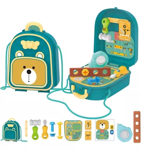 MOCHILAS DE JUGUETES ANGELES DEL HOGAR SET DE PICNIC JUEGO OFICIOS PARA NIÑOS - 2