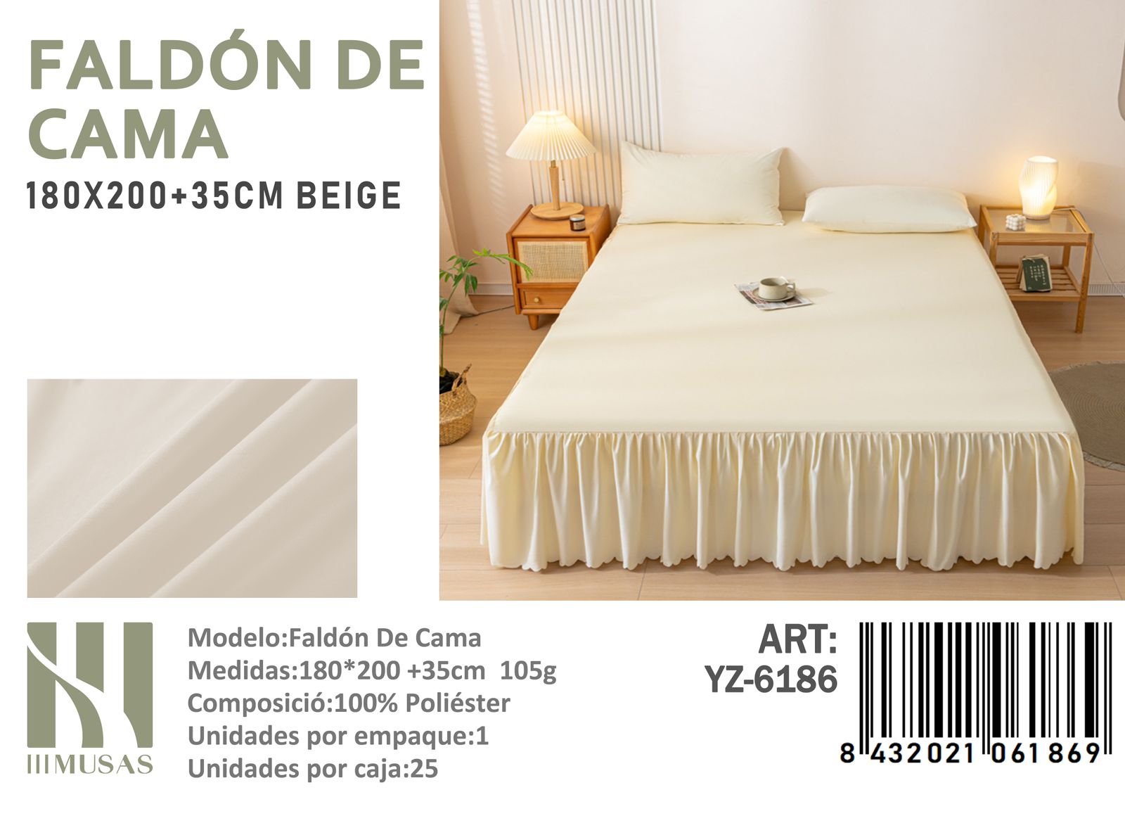 FALDÓN CAMA ANGELES DEL HOGAR KING - 1