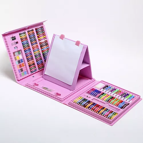 MALETIN DE LAPICES PARA ÑIÑOS CON 208 PIEZAS - 1