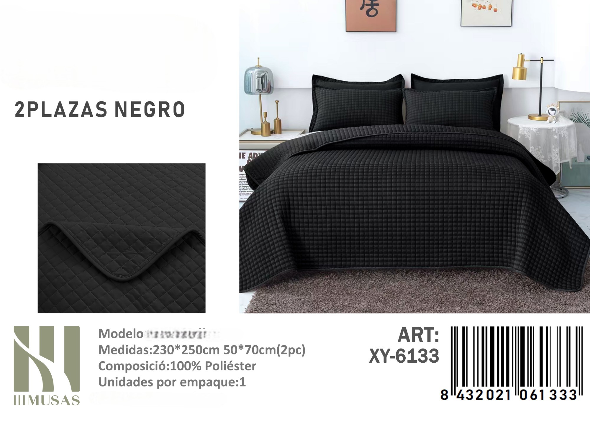 COBERTOR DE VERANO IMUSSA 2P 230X250CM - 1