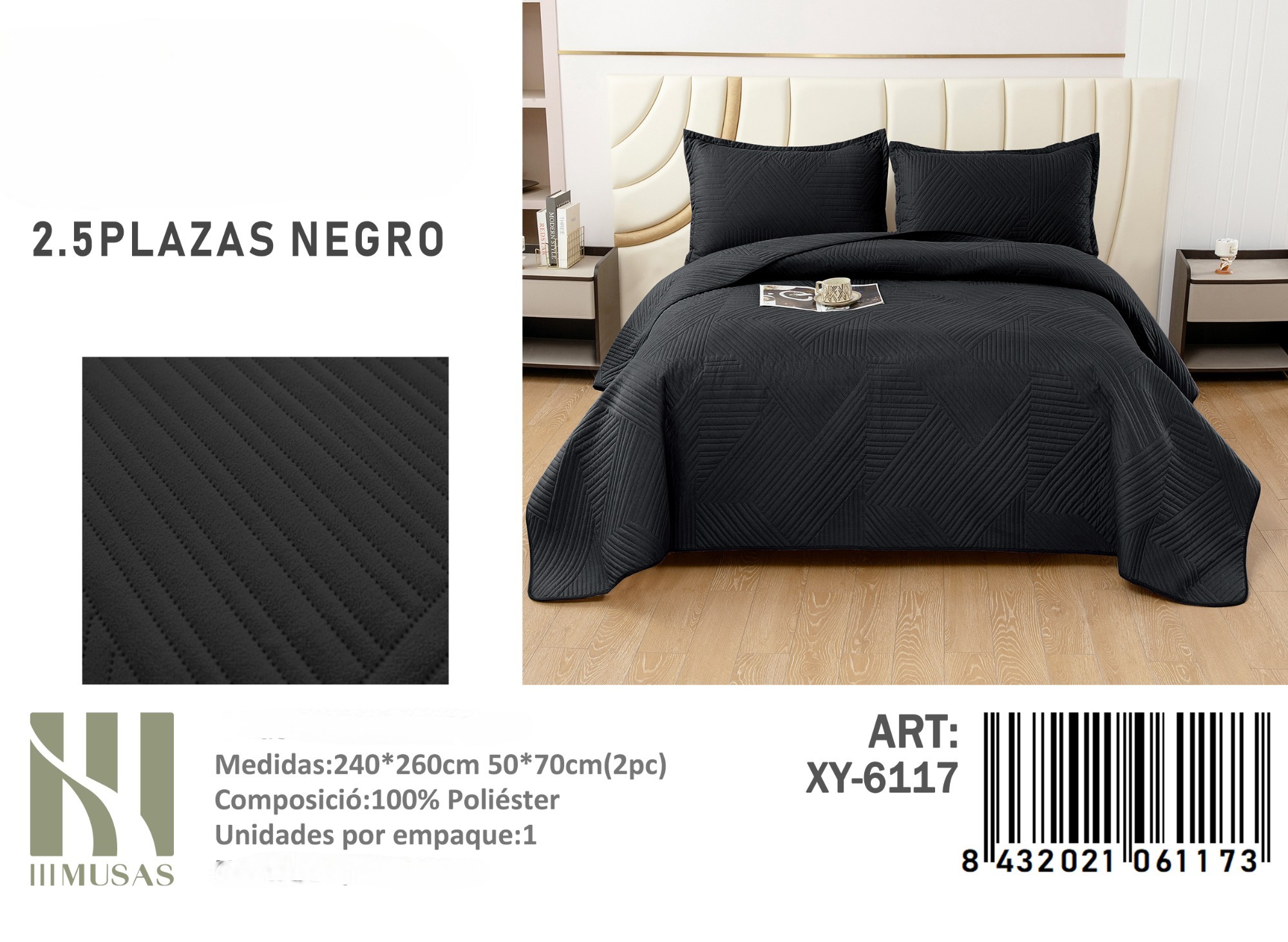 COBERTOR DE VERANO KING IMUSSA 240X260CM - 1