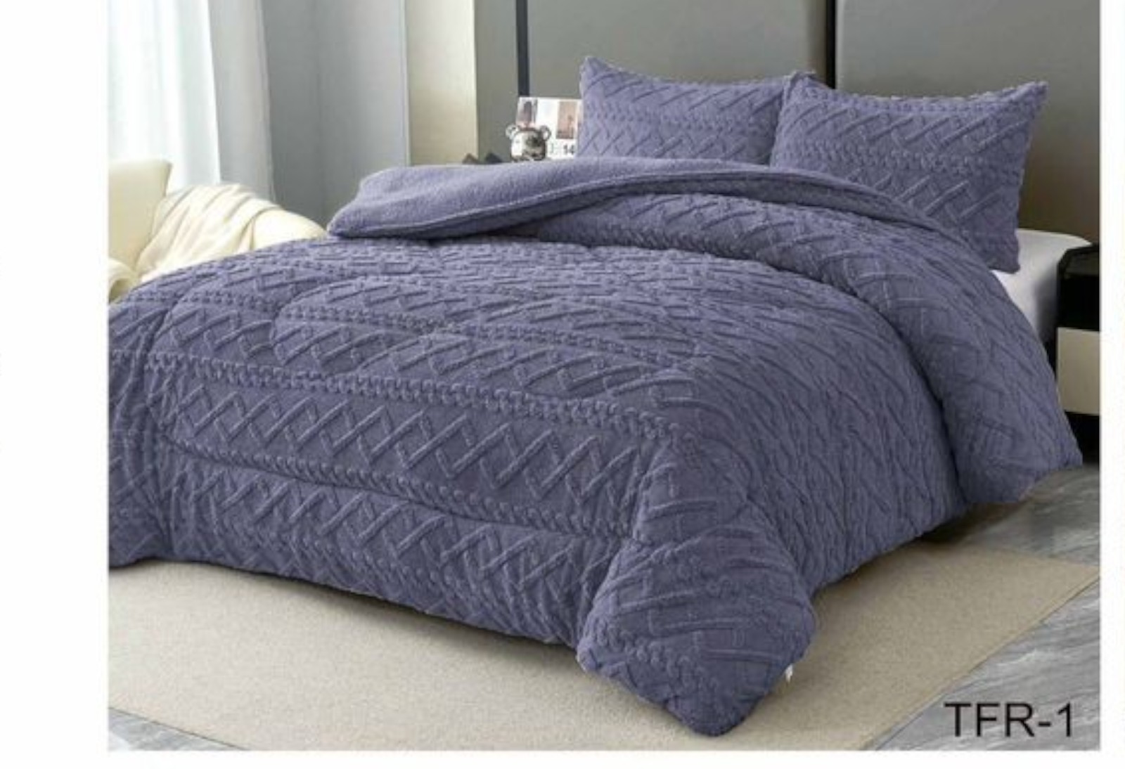 PLUMON TEXTURIZADO DE 2 PLAZA 200X230CM - 1