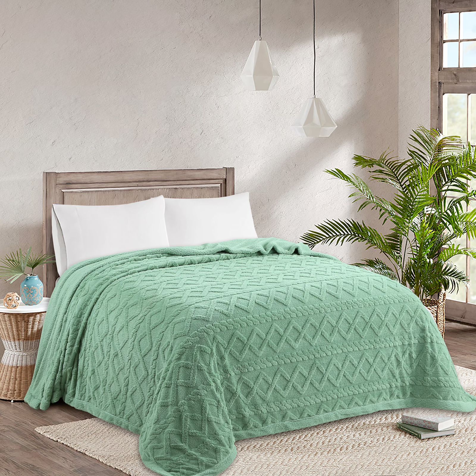 FRAZADA SHERPA CON CHIPORRO KING 230X250CM - 1