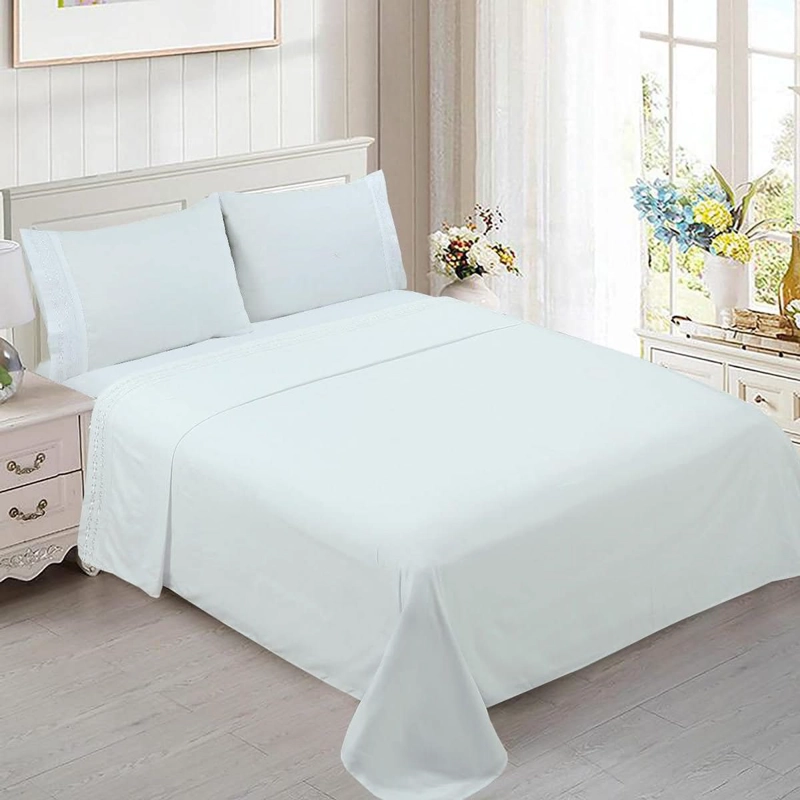 SABANA DE ALGODON BORDADA SUPER KING BLANCO 290x275cm - 1