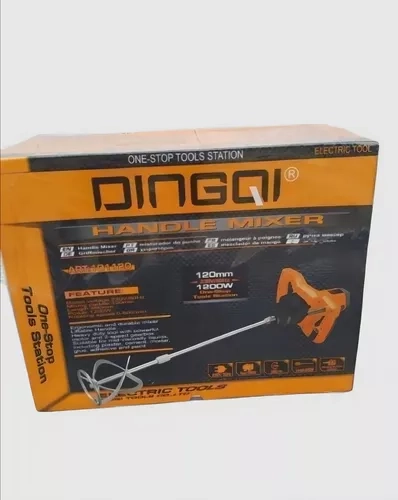 MEZCLADOR ELÉCTRICO DE CEMENTO Y PINTURA 1200W 59CM - 4