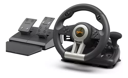 VOLANTE GAMER PEDALES + PALANCA PNX DE LUJO - 2