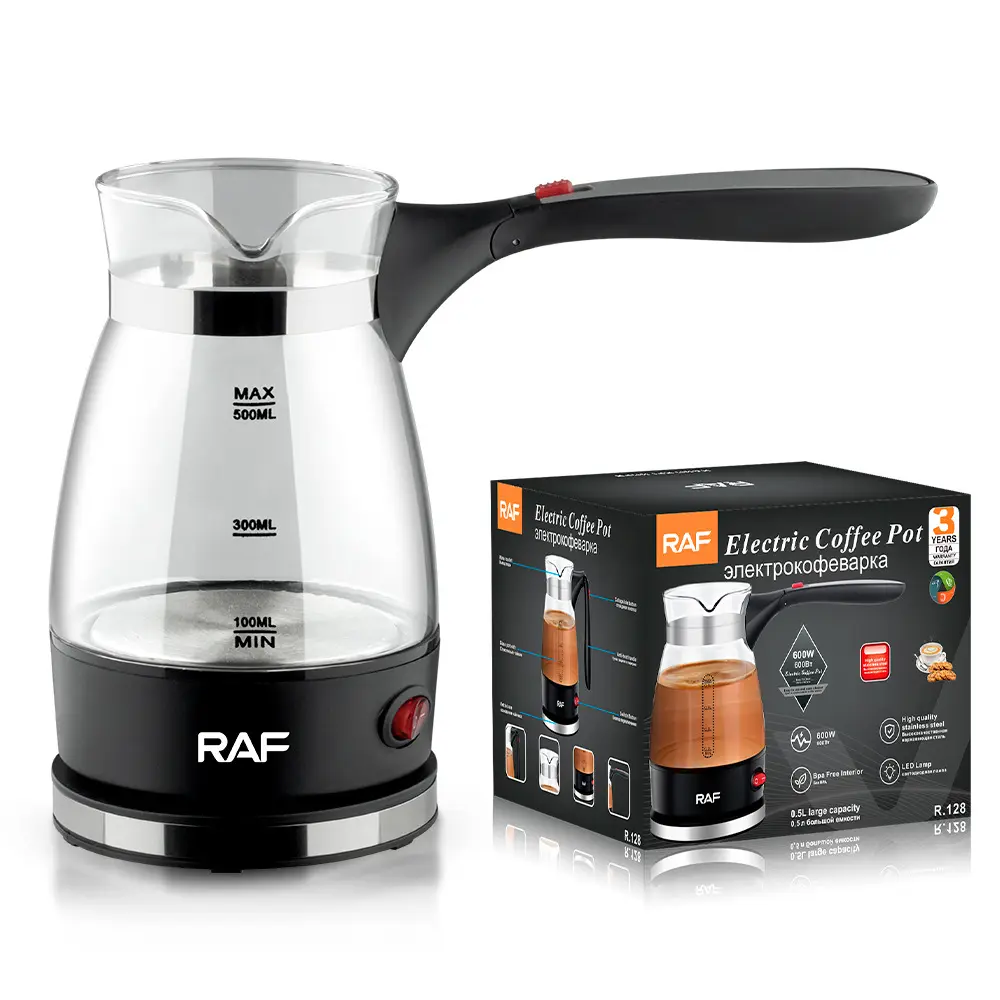 CAFETERA ELECTRICA DE VIDRIO PREMIUM RAF R.128 - 1