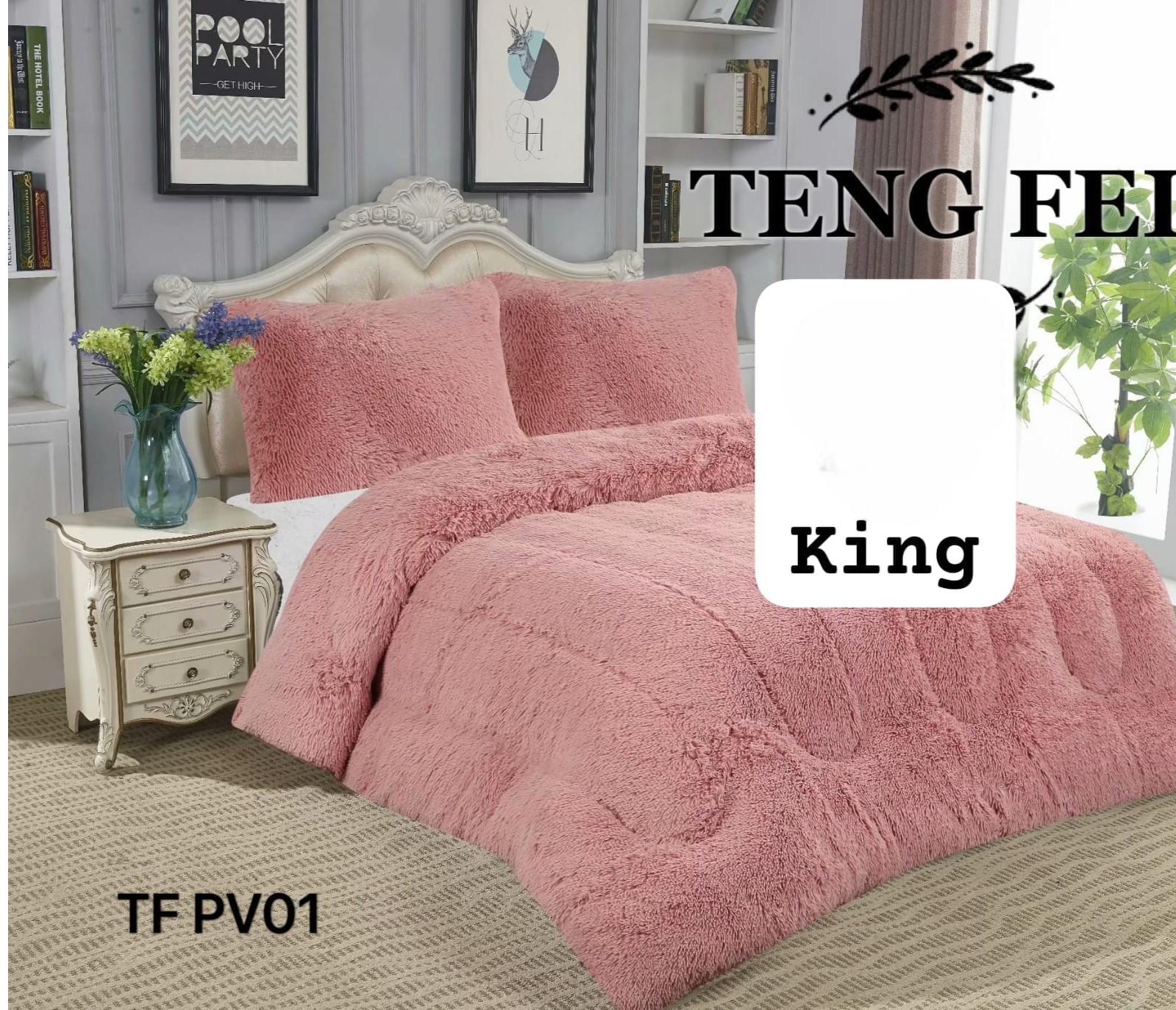 COBERTOR PELUDO DE INVIERNO CON CHIPORRO KING - 1