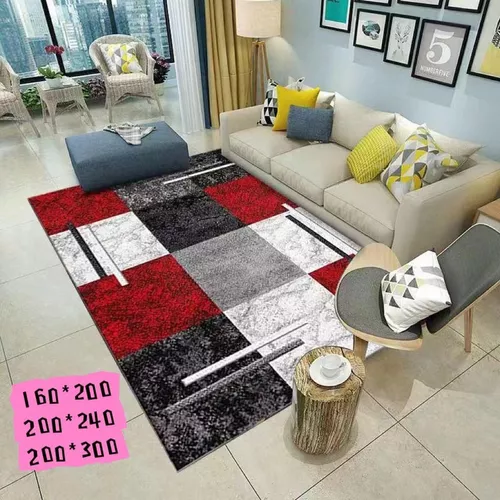 ALFOMBRA LISA CON DISEÑO EN 3D 200X240CM - 1