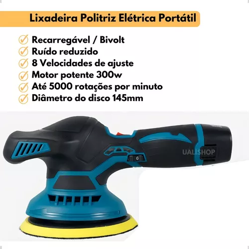 LIJADORA DE PULIDO RECARGABLE - 2