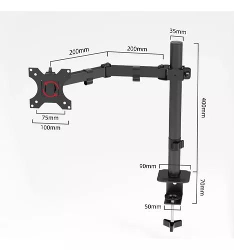 SOPORTE P/1 MONITOR 13 A 32' CON PRENSA - 2