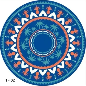 TOALLA DE PLAYA PISCINA REDONDA 150 X 150 CM - 1