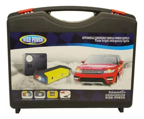 PARTIDOR CARGADOR POWERBANK BATERIA AUTO + INFLADOR DE RUEDA - 1