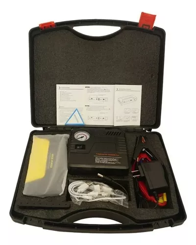 PARTIDOR CARGADOR POWERBANK BATERIA AUTO + INFLADOR DE RUEDA - 2