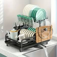 ESCURRIDOR 2 NIVELES FACIL ARMAR RESISTENTE FIERRO INOXIDABLE - 1