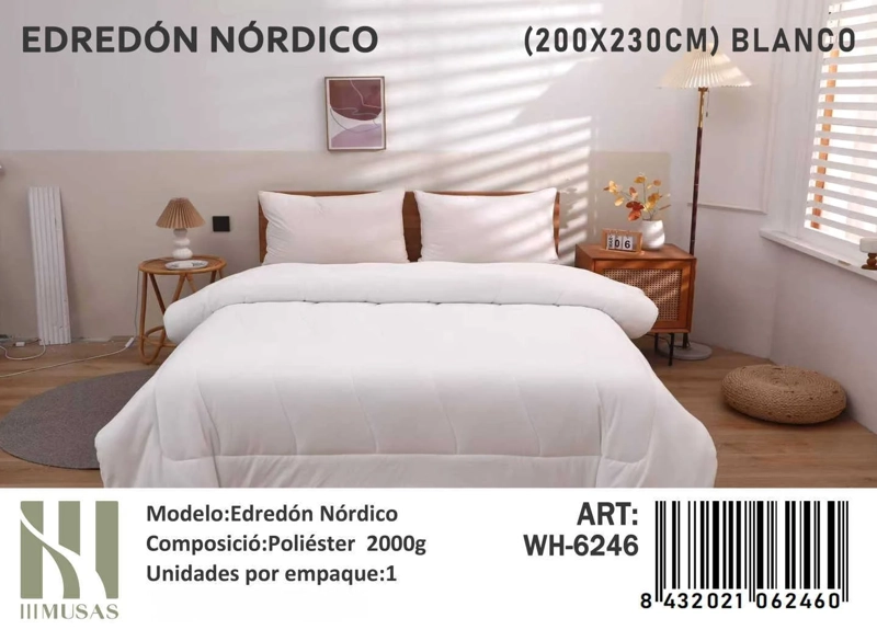 PLUMON NORDICO DE SEDA 2 plazas 200X230CM - 1