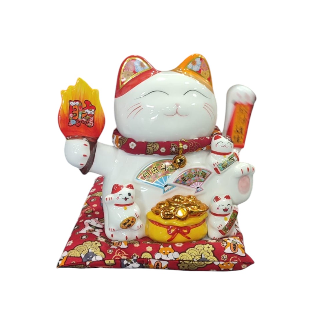 ADORNO GATO DE LA FORTUNA Y LA SUERTE FIGURA DECORATIVA - 2