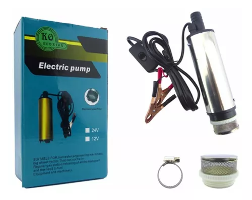 BOMBA ELECTRICA, 12V, PARA AUTO P/ DE FLUIDOS. - 1